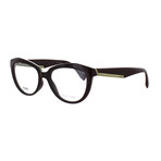 Unisex Cat-Eye Glasses // Opal Burgundy