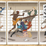 Battle in the Bath Houses // Triptych