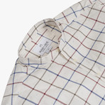 Stavro // Cream + Red + Blue Check (X-Large (Broad))