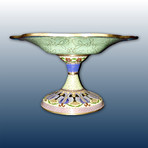Cloisonné Chinese Compote // Qing Dynasty Style