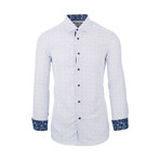 Floyd Casual Long-Sleeve Button-Down Shirt // White (S)