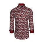 Lincoln Casual Long-Sleeve Button-Down Shirt // Red (2XL)