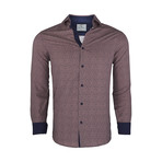 Santos Casual Long-Sleeve Button-Down Shirt // Brown (XL)