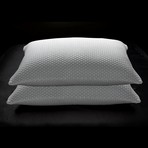 Cool N' Comfort Gel Fiber Pillow + CoolMax Technology // Set of 2 (Standard)