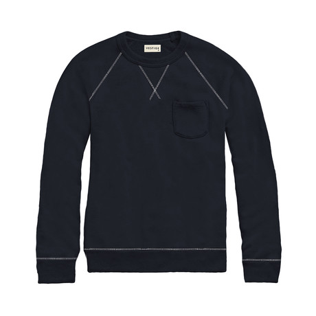 Banded French Terry Pullover // Navy (XS)