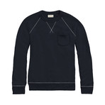 Banded French Terry Pullover // Navy (L)