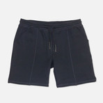 Banded French Terry Shorts // Navy (L)