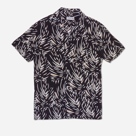 Jungle Camp Collar Shirt // Black (XS)