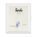Framed Autographed Script // The Godfather // Al Pacino