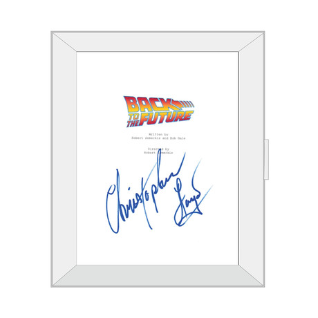 Framed Autographed Script // Back to the Future