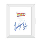 Framed Autographed Script // Back to the Future