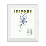 Framed Autographed Script // Iron Man