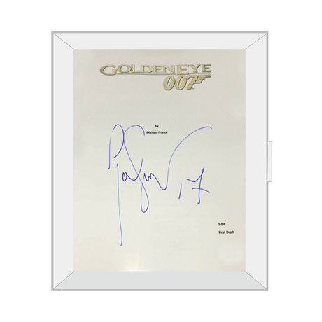 Framed Autographed Script // GoldenEye