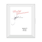 Framed Autographed Script // Risky Business