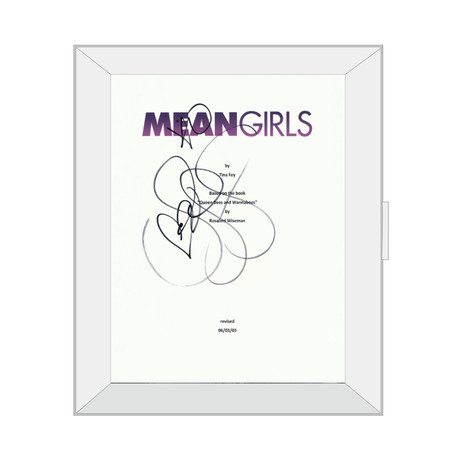 Framed Autographed Script // Mean Girls