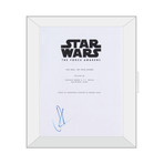 Framed Autographed Script // Star Wars Episodes VII: The Force Awakens