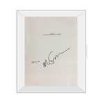Framed Autographed Script // Casino // Martin Scorsese