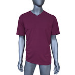 4-Way Stretch Short-Sleeve V-Neck // Potent Purple (M)
