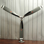 3-Bladed Raw Industrial Propeller Blade Wall Display