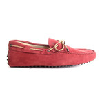 Suede Gommini Loafers // Red (UK: 9)