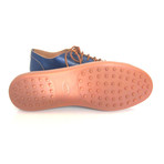 Sportivo Basso Leather Sneakers // Blue (UK: 8.5)