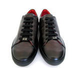 Allacciato Leather Sneakers // Brown (UK: 10.5)
