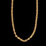 14K Solid Gold Oval Mariner Chain Necklace // 4.5mm (18")