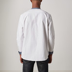 Darwin Shirt // White + Denim (XS)