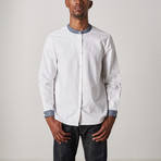 Darwin Shirt // White + Denim (XL)