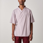 Grayson Wrap Shirt // Lilac (XXS)