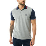 Contrast Short Sleeve Polo // Gray Melange (XL)