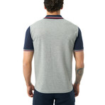 Contrast Short Sleeve Polo // Gray Melange (XS)