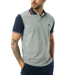 Contrast Short Sleeve Polo // Gray Melange (XL)