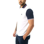 Contrast Short Sleeve Polo // White (XL)