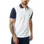 Contrast Short Sleeve Polo // White (M)