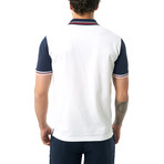 Contrast Short Sleeve Polo // White (XL)
