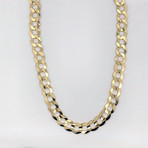10K Gold Cuban Chain Necklace // 9.5mm (24")