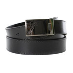 Versace Collection // Medusa Leather Belt // Black (85)