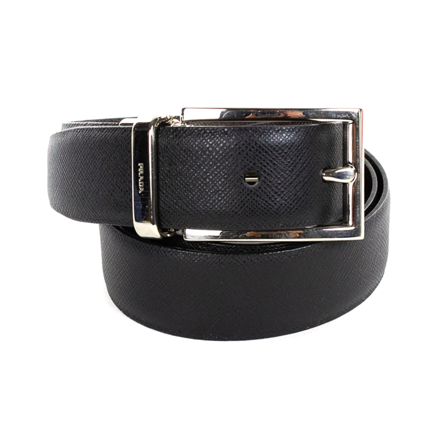 Prada // Saffiano Leather Belt // Black (85) - Designer Belts - Touch ...