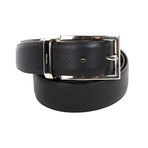 Prada // Saffiano Leather Belt // Black (85)