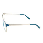 Women's SF2157 Optical Frames // Light Gold + Blue