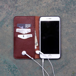 Roy Flip Case for iPhone // Brown (7)