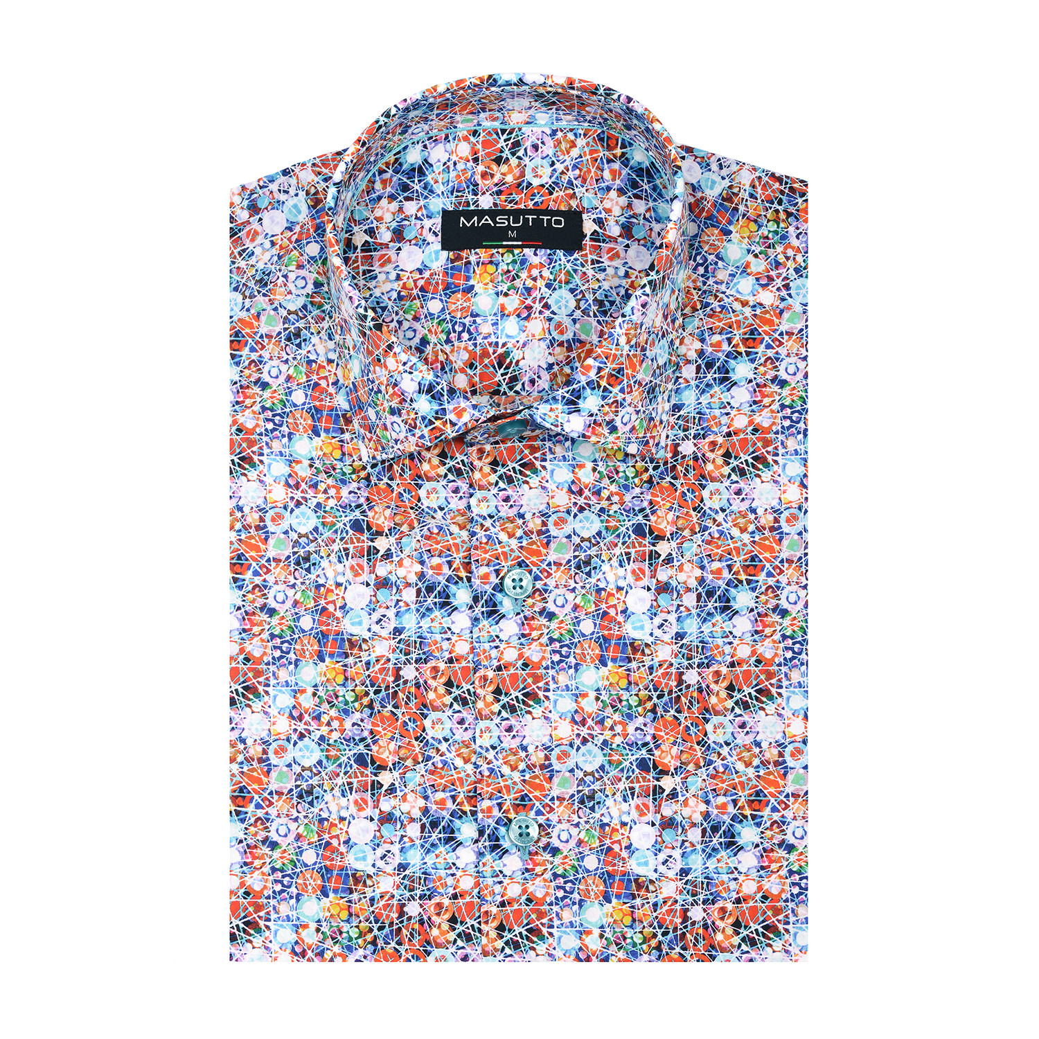 Atletico Short Sleeve Shirt // Multicolor (S) - Masutto - Touch of Modern