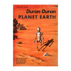 Duran Duran "Planet Earth"Sci Fi Novel Mashup (8.5"W x 11"H)