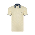 Kelton Short Sleeve Polo Shirt // Gray + Yellow (M)