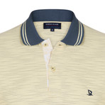 Kelton Short Sleeve Polo Shirt // Gray + Yellow (2XL)