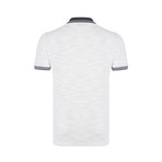 Oswaldo Short Sleeve Polo Shirt // Anthracite + Ecru (3XL)