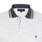 Oswaldo Short Sleeve Polo Shirt // Anthracite + Ecru (2XL)