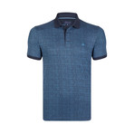 William Short Sleeve Polo Shirt // Navy + Blue (M)