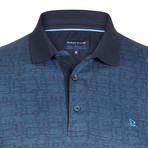 William Short Sleeve Polo Shirt // Navy + Blue (S)